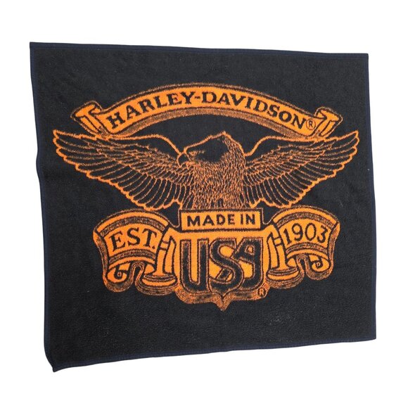 Harley Davidson Motorcycle Biederlack Throw Blanket 55" x 50" - Picture 1 of 4
